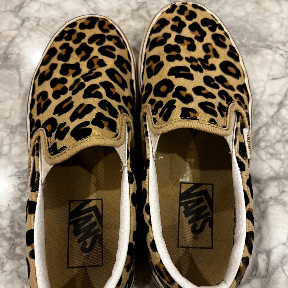 Vans size 3.5 Cheetah print